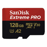 Memoria Micro Sd + Adaptador 128gb Sandisk Extreme Pro