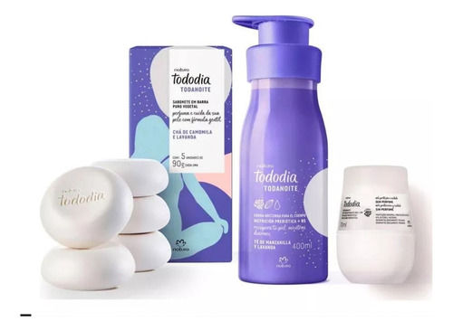 Set Natura Crema Jabones Tododia Noite Kit Cuidado D La Piel