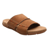 Sandalia Cuero Hombre Hush Puppies Lake Marron