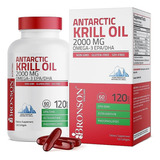 Aceite De Krill Antártico 2000mg Omega 3 Epa Dha 120 Caps 