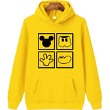 Saco Hoodie O Buzo Unisex Para Niños Y Adultos Mickey Mouse