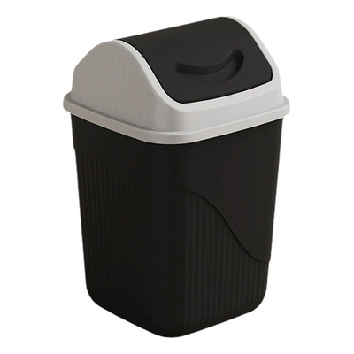 Bote De Basura Cuadrado Grande Con Tapa Para Oficina Y Baño