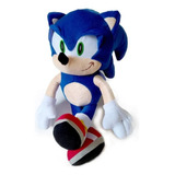 Peluche Sonic Hedgehog Video Juego 40 Cm Alto Erizo Azul 