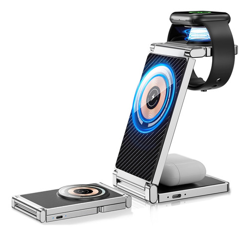 Cargador Inalambrico Magnética Para iPhone/iwatch/AirPods