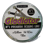 Nylon De Pesca 0,40 Premium Gladiator 150mts 18.5kilos