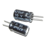 5x Condensador Capacitor 470uf 16v Alta Precision 105 Grados