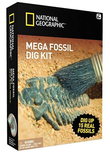 National Geographic Mega Fósil Mina - Dig Up 15 Fósiles Real