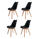 Cadeira De Jantar  Saarinen Wood 4 Unidades