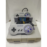 Consola De Súper Nintendo Con Dos Controles Y Juego Mario 