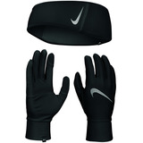 Guantes Para Correr + Banda Para Cabeza Nike Fleece