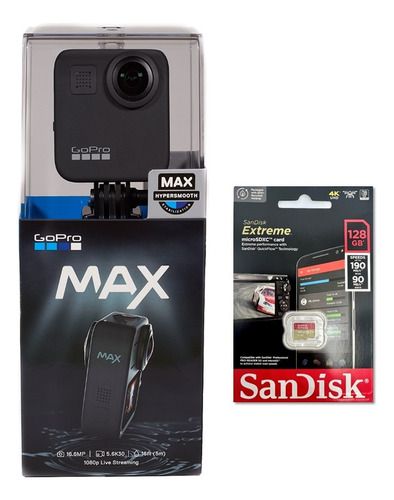 Camara Deportiva Gopro Max + Memoria 128gb