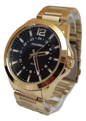 Relógio Masculino Mondaine Dourado Prova Dágua 32602gpmvde1