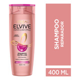 Shampoo Elvive Kera Liso 230° Alisado Calor 400 Ml