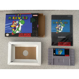 Super Mario World Juego Original (caja Y Manual Son Custom)
