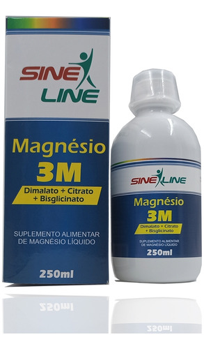 Suplemento Mineral Magnésio 3m Líquido 250ml - Sineline Sabor Sem Sabor