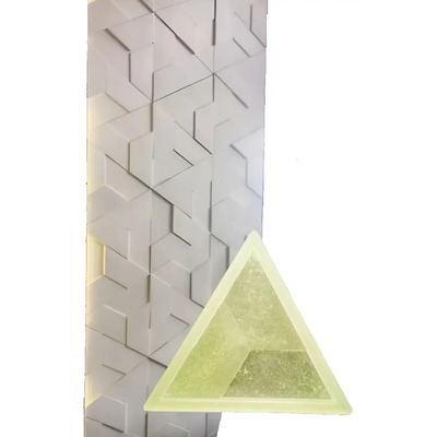 Molde De Poliuretano Para Panel 3d, Yeso, Pared (no Silicon) Color Sin color Triángulo Escalonado | Envío gratis
