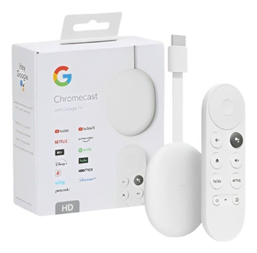 Google Chromecast 4 Hd Con Google Tv Y Control Remoto 8gb