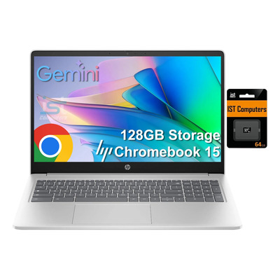 Portátil Hp Chromebook 15'', Intel N200, 8gb Ram 64gb Emmc | Envío gratis