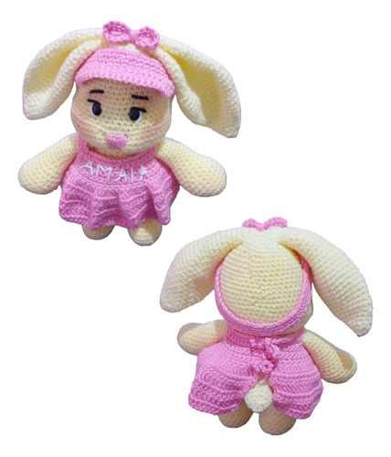 Muñeca Coneja - Tejida A Crochet - Amigurumi 