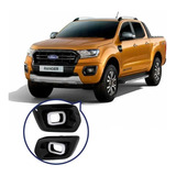 Faros Luz Led Drl Con Moldura Ford Ranger T8 2018-2020