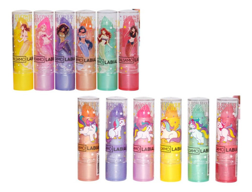 Pack 12 Balsamos Labial Diseños Sorpresa Cumpleaños