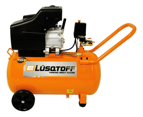 Compresor De Aire Eléctrico Lüsqtoff Lc-2550b 50l 2.5hp 220v Naranja