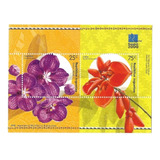 2000 Exposición Bangkok- Flores- Argentina (bloque) Mint