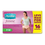 Roupa Intima Plenitud Femme Fralda Calça Vestir Nude 16 Unid