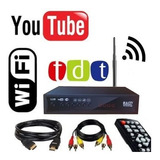 Decodificador Tdt Wifi Tv Dvb T2 Digital + Antena + Control 