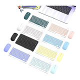 Kit Teclado Bluetooth Con Mouse Recargable Para iPad Andriod