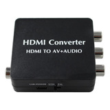 Hdmi A Av Y Convertidor De Audio Soporte Spdif Audio Coaxial