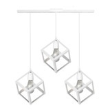 Liston 3 Colgante Cubo Negro Ideal Vintage Led Decoracion