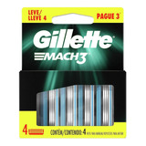 Carga Gillette Mach3 Regular Com 4un - Pague 3 Leve 4