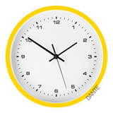 Reloj Pared 20 Cm Silencioso Vonne Color Amarillo