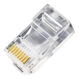 Kit 100 Conectores Rj45 8x8 Cat.5e Novo