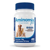 Aminomix Pet Vetnil Suplemento Para Cães E Gatos 120 Compri.