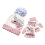 Conjunto De Gorro De Punto Cálido Para Niños, Gorro De Punto