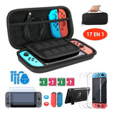 Estuche Protector Para Nintendo Switch Normal Pack 17 En 1