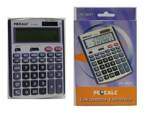 Calculadora Grande De Escritorio Marca Procalc 12 Dígitos