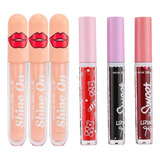 Pack De 6 Labiales Aumenta Labios Lipgloss Tintas Labiales 