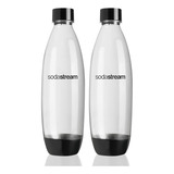 Botellas Negras Twinpack Soda Stream 1lt X 2 Negro