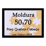 Moldura Quebra Cabeça Grow Puzzle 1000 Peças 50 X 70 C/vidro