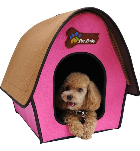 Casa Cama Plush Iglú Nido Cama Plegable Mascota Perros Gatos