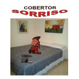 Cobertor Popular Sorriso Tamanho Único Cor Cinza