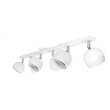 Aplique Barral Riel Moderno 6 Luces Led Cabezales Moviles