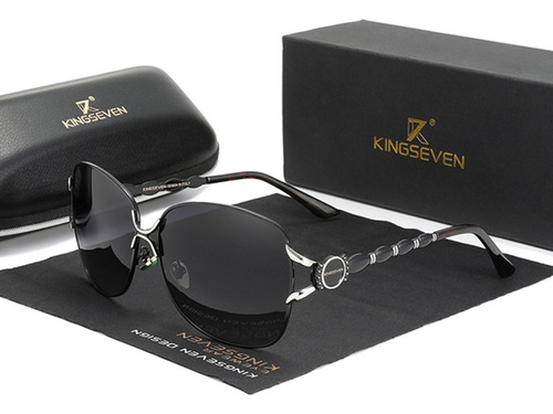 Lentes De Sol Polarizadas Lujo Kingseven Gradient Para Mujer