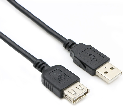 Cable Anrank Usb 2.0 A Macho A Hembra, Negro/30 Pies