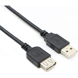 Cable Anrank Usb 2.0 A Macho A Hembra, Negro/30 Pies