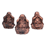 Soporte Para Vela De Estatua De Buda, 3 Piezas, Buda De Resi