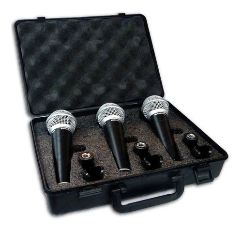 Micrófono Dinamico Profesional Samson R21 Pack X3